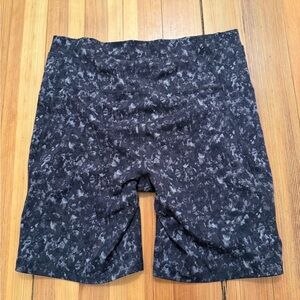 All in Motion Black and Gray Patterned Bike Shorts